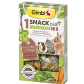 Лакомство за гризачи GIMBI SNACK PLUS MIGNON MIX 1 WITH HERBES AND VEGETABLES 50гр. снакс с билки и зеленчуци